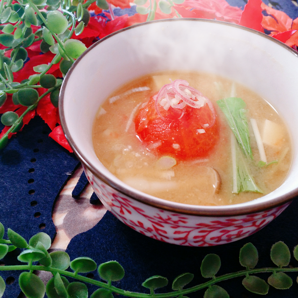 トマトとみょうがの薬膳汁 お料理レシピ ユワキヤ醤油 味噌 大分
